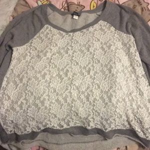 Torrid lace sweater